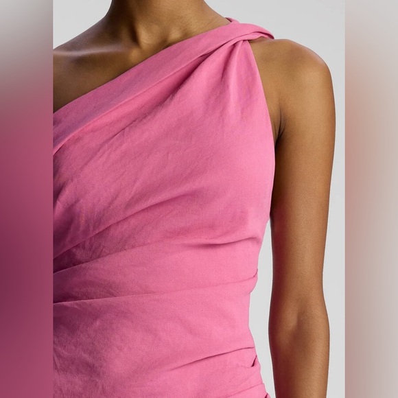 A.L.C. Carina Cold Shoulder Mini Dress Rosario Pink Purple Size 14 Plus - Picture 4 of 12